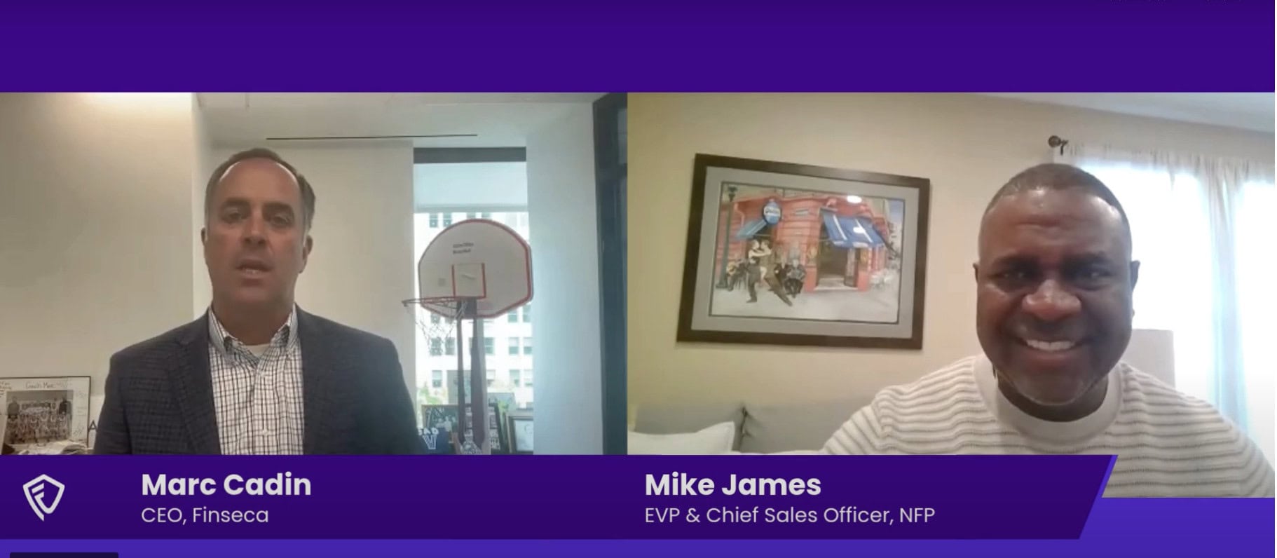 Finseca CEO Marc cadin interviews Mike James from NFP